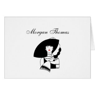 Mujer Art Déco En Grandes Gorras Gantes RL