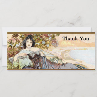 Mujer Art Nouveau por Alphonse Mucha Template