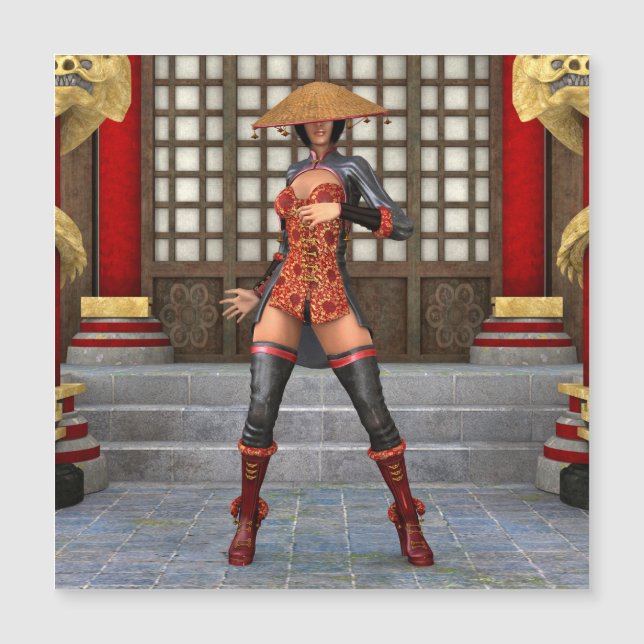 Mujer asiática de batalla (Anverso)