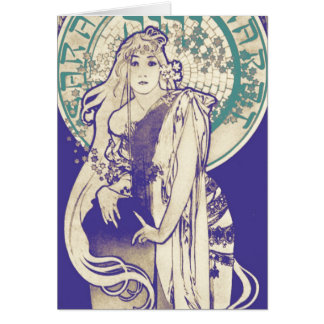 Mujer Bernhardt del teatro de Nouveau del arte de