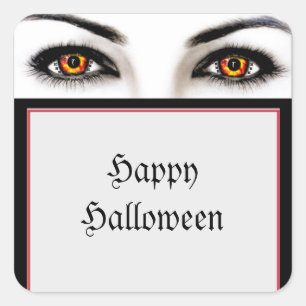 Mujer bruja malvada Ojos Pegatinas de Halloween
