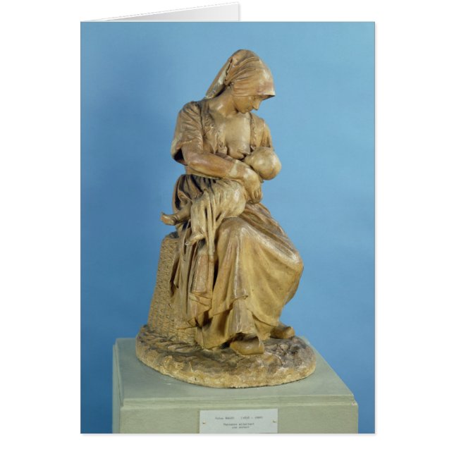 Mujer campesina alimentando a su hijo (Frente)