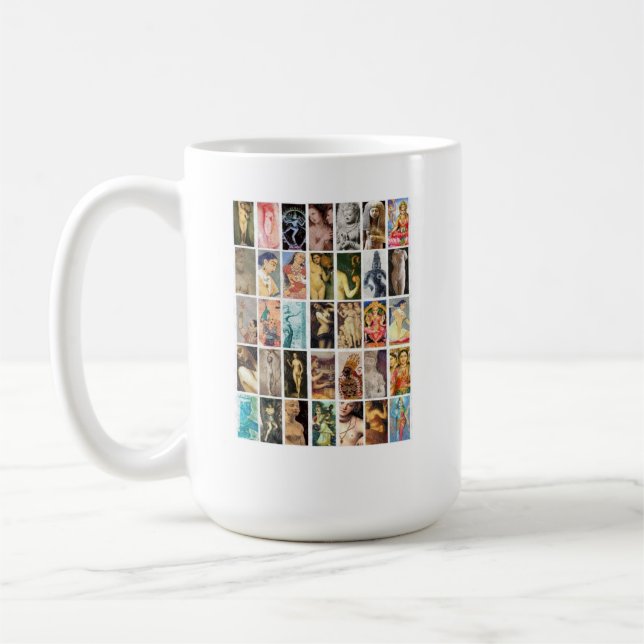 Mujer capaz hermosa fuerte de la taza de la (Izquierda)