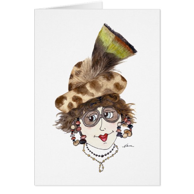 Mujer caprichosa con el Gorra correcto (Frente)