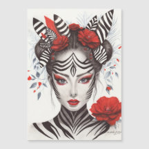 Mujer cebra - Galardonado arte pop