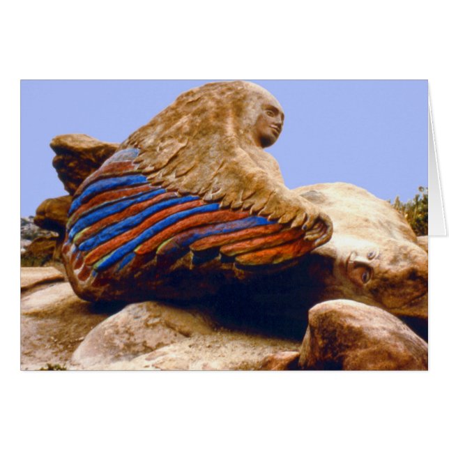 Mujer coa alas/tarjeta de descanso del hombre (Anverso (Horizontal))