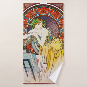 Mujer con amapola, Mucha