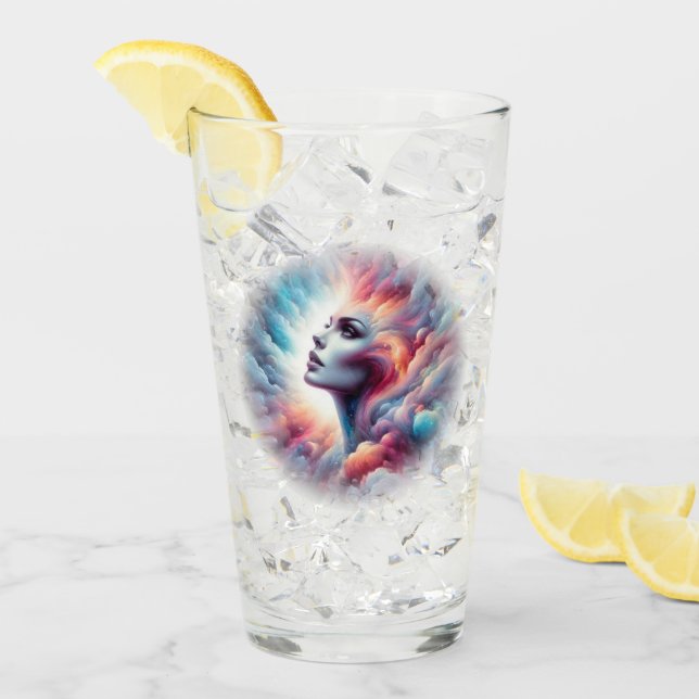 Mujer con cabello de Aura cósmico (Anverso (hielo))