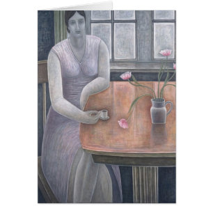 Mujer con la pequeña taza 2007
