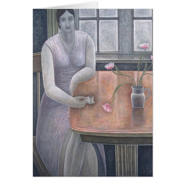 Mujer con la pequeña taza 2007 (Frente)