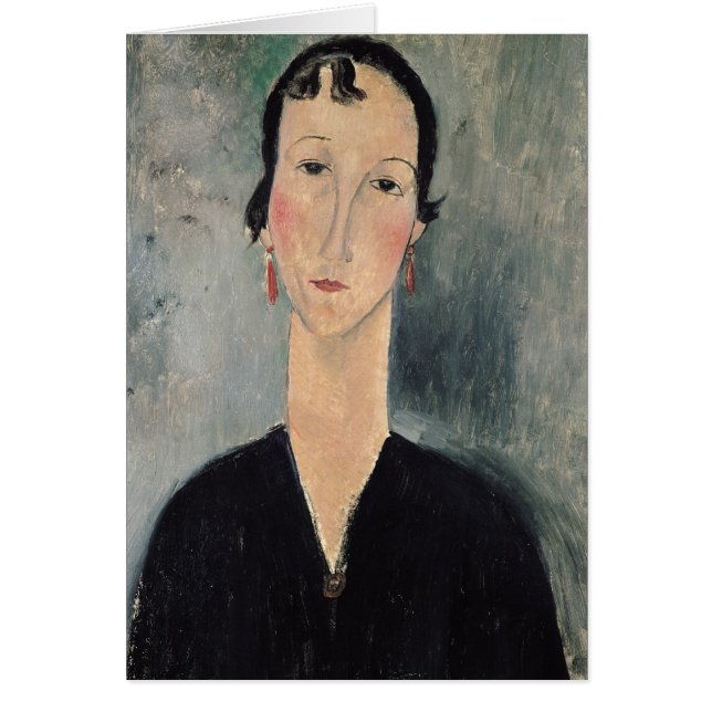 Mujer con los pendientes (Frente)