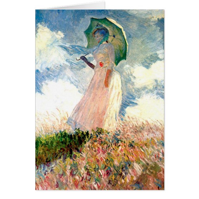 Mujer con Monet Parasol Promenade (Frente)