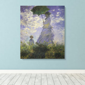 Mujer con Parasol de Claude Monet, Arte Vintage