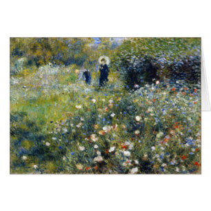 Mujer con parasol en un jardín, Renoir