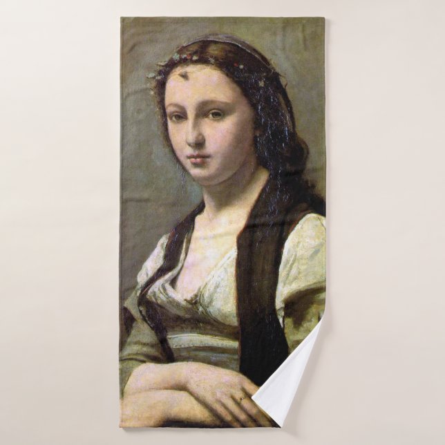 Mujer con Perla, Camille Corot, 1868-1870 (Toalla de baño)
