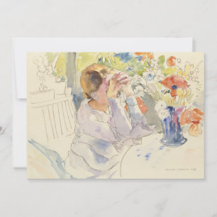 Mujer con un Bouquet de flores   Philipp Franck