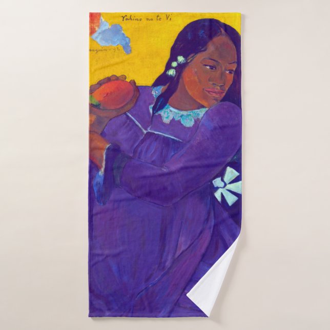 Mujer con un mango, Gauguin (Toalla de baño)