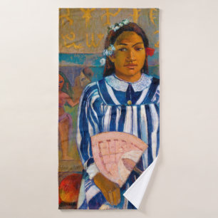 Mujer con ventilador, Gauguin
