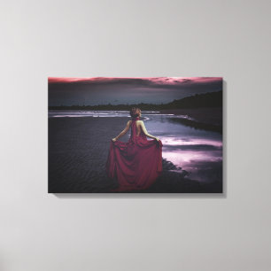 Mujer con vestido, arte fino