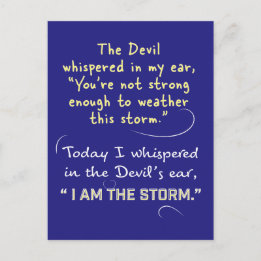 Mujer cristiana postales Diablo que yo soy