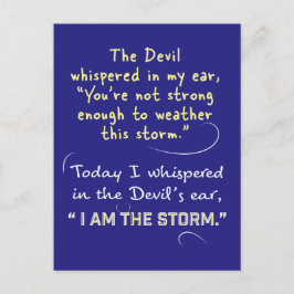 Mujer cristiana postales Diablo que yo soy