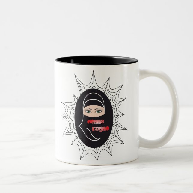 Mujer, de araña, Spiderwoman/donna ragno taza (Derecha)