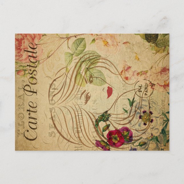 Mujer de arte de la línea postal francesa de Ephem (Anverso)