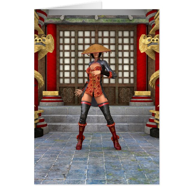 Mujer de batalla asiática (Frente)