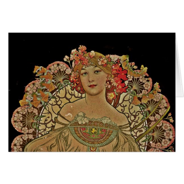 Mujer de champán en negro (Anverso (Horizontal))