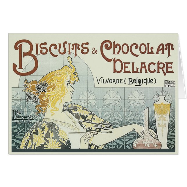 Mujer de Chocolate Art Nouveau (Anverso (Horizontal))