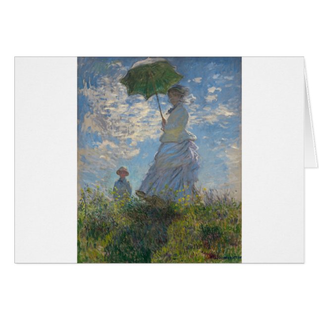 Mujer de Claude Monet con un parasol 1875 (Anverso (Horizontal))