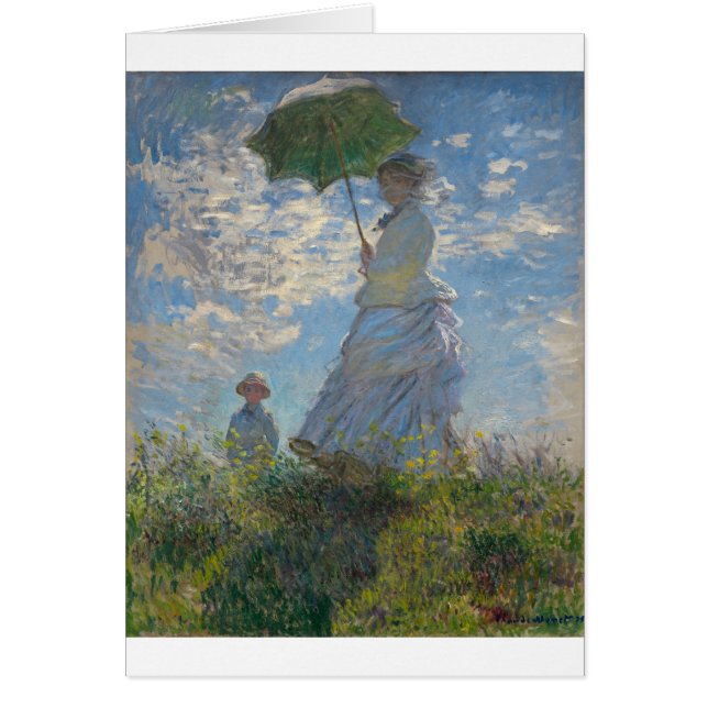 Mujer de Claude Monet con un parasol 1875 (Frente)