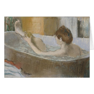 Mujer de Edgar Degas el en su baño, limpiando s