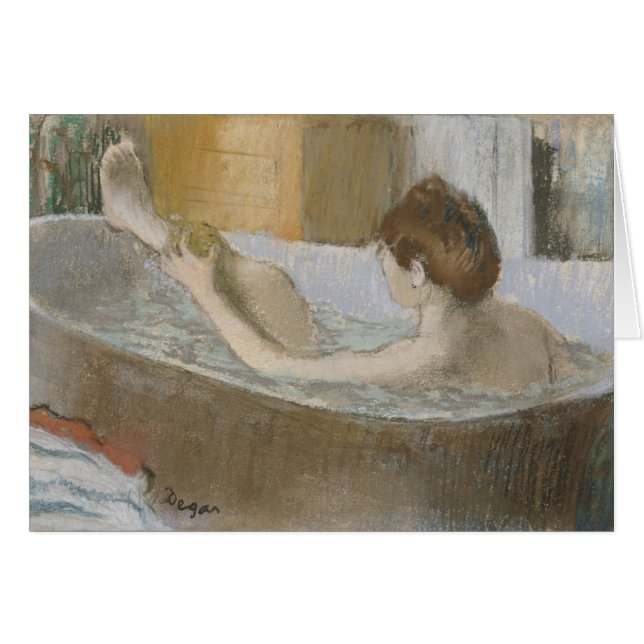 Mujer de Edgar Degas el | en su baño, limpiando su (Anverso (Horizontal))