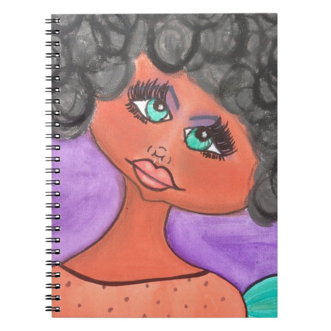 Mujer de la cueva - negro del cuaderno (Frente)