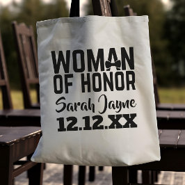 Mujer de matrimonio de honor a favor de la bolsa