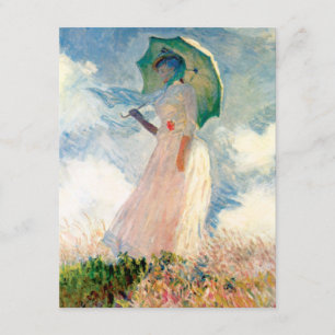 Mujer de Monet con las invitaciones de un parasol