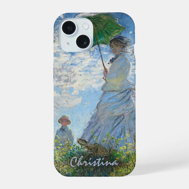 Mujer de Monet con un Parasol – Personalizable (Reverso )