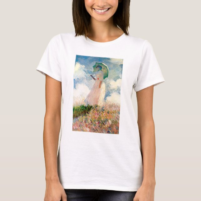 Mujer de Monet con una camiseta del parasol (Anverso)