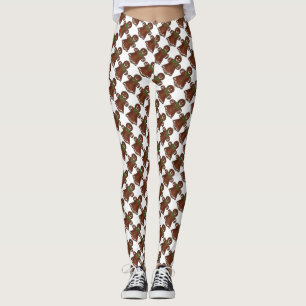 Mujer de pan de jengibre Navidades Cookie Leggings