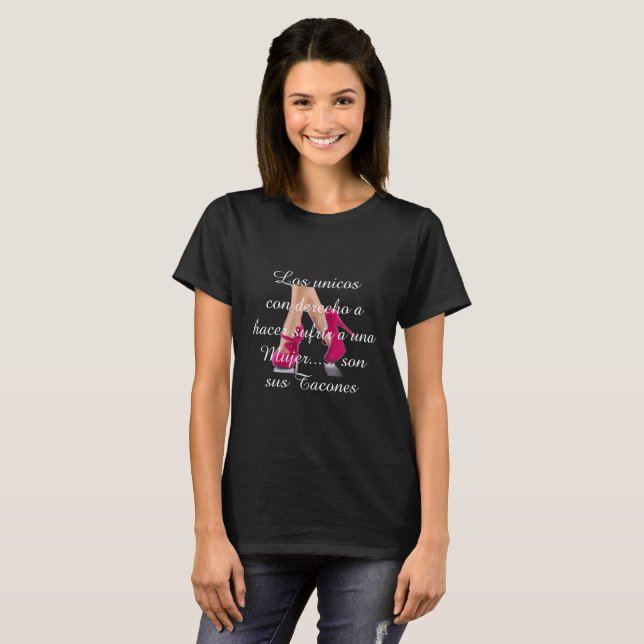 Mujer de para de los personalizadas de Playeras (Anverso completo)