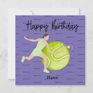 Mujer de tenis juega cumpleaños feliz para futboli
