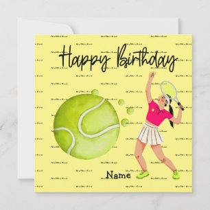 Mujer de tenis juega cumpleaños feliz para futboli