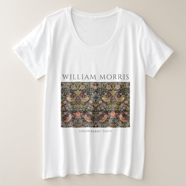 Mujer de William Morris Strawberry Thief (Anverso del diseño)