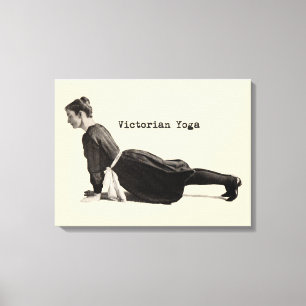 Mujer de Yoga Victoriano Vintage en Impresión de P