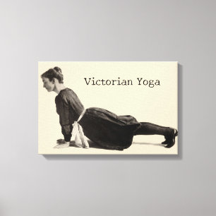 Mujer de Yoga Victoriano Vintage en Impresión de P