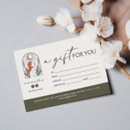 Mujer deja un regalo de Arco lunar para ti