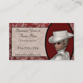 Mujer del Victorian en las tarjetas de visita