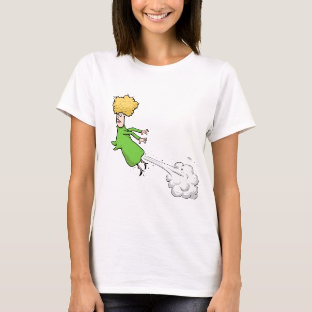 Mujer despierta en mi camiseta (Anverso)