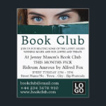 Mujer detrás de libro, publicidad en club de libro<br><div class="desc">Woman Behind Book,  Reserve Los Volantes Publicitarios Del Club Por La Tienda De Tarjetas De Negocios.</div>